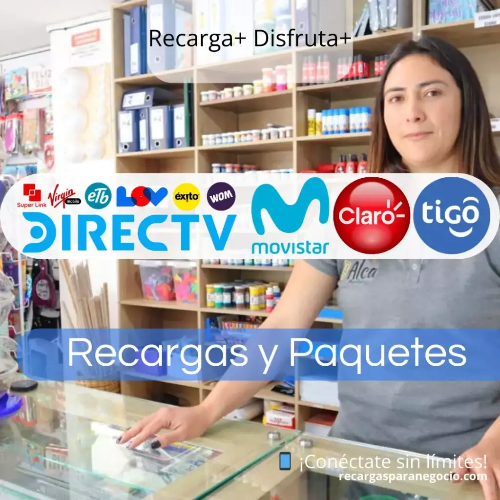 ganar dinero con recargas en Colombia