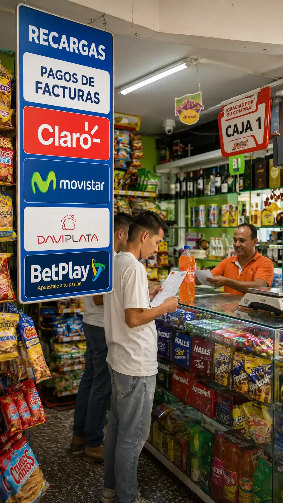 Negocio en Bucaramanga ofrece recargas, pagos Emdesa y corresponsalía.