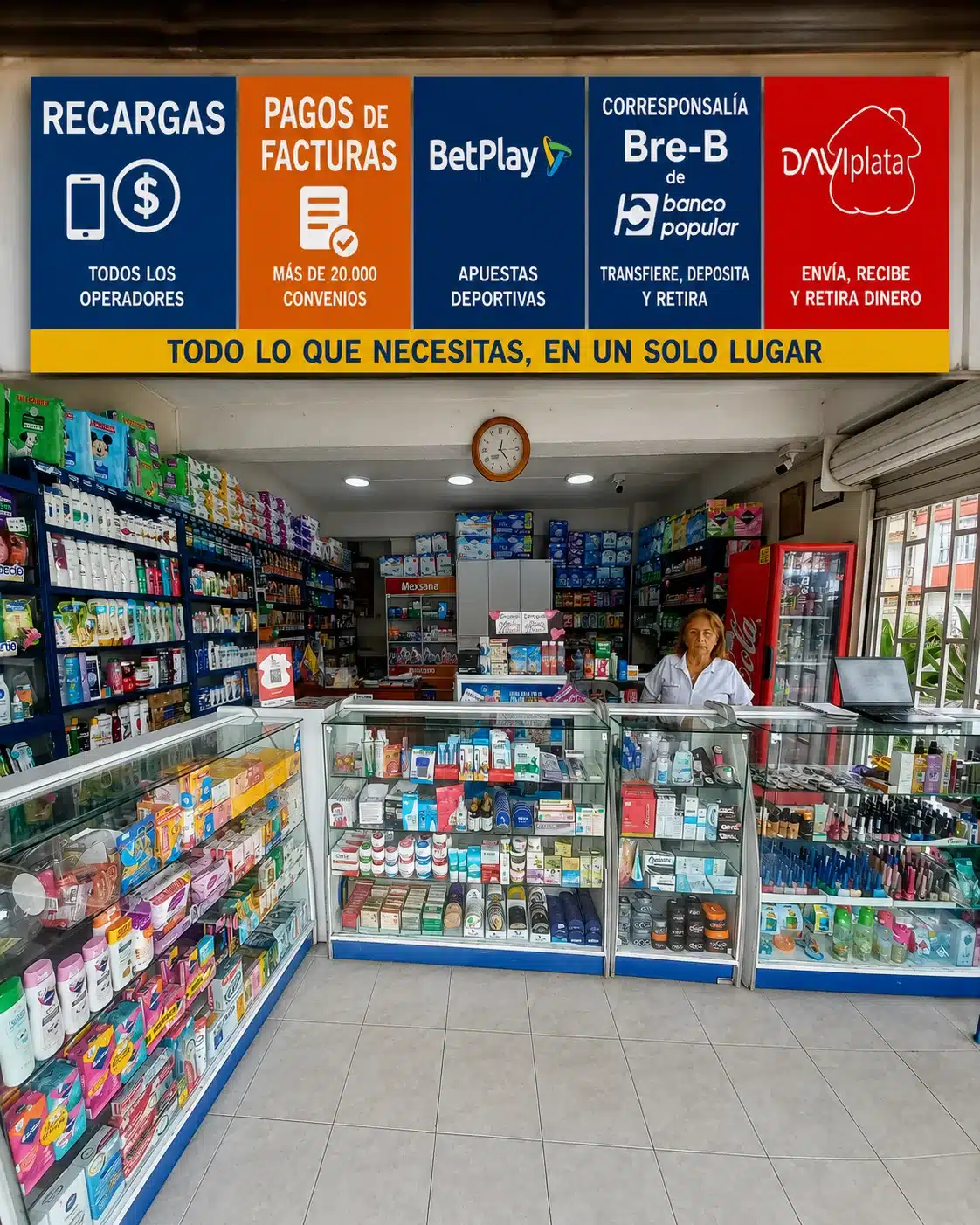 Negocio en Pereira ofrece recargas, Daviplata y pagos de servicios en Risaralda.