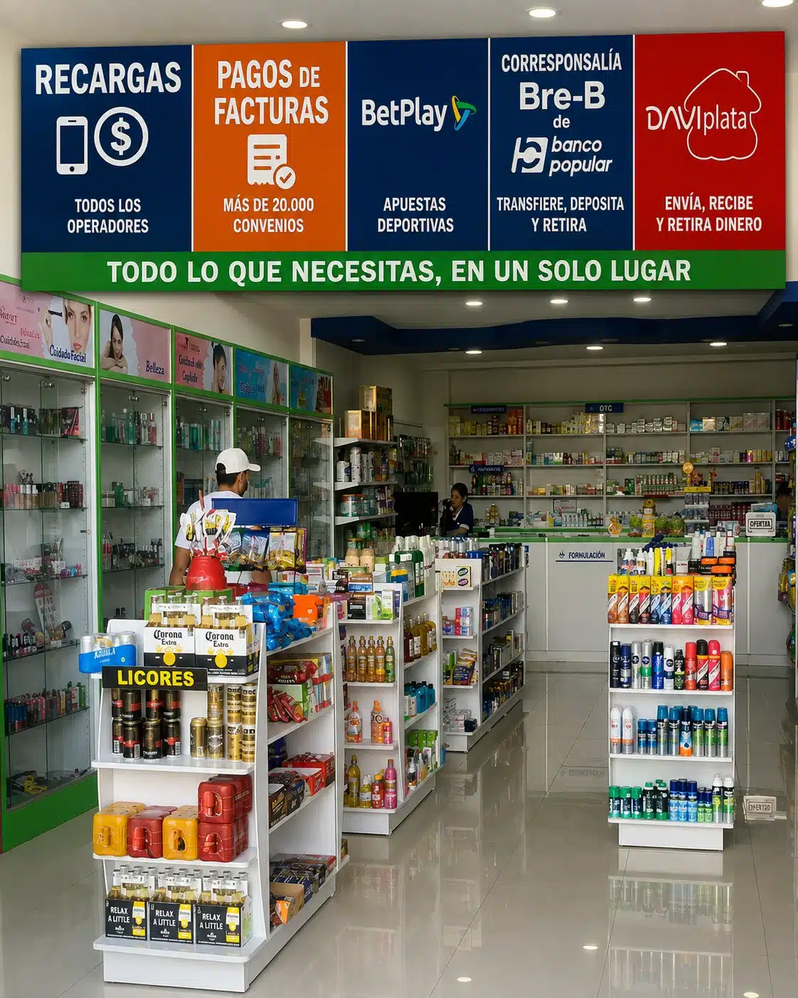Negocio en Ibagué ofrece recargas, pagos y servicios de entretenimiento.