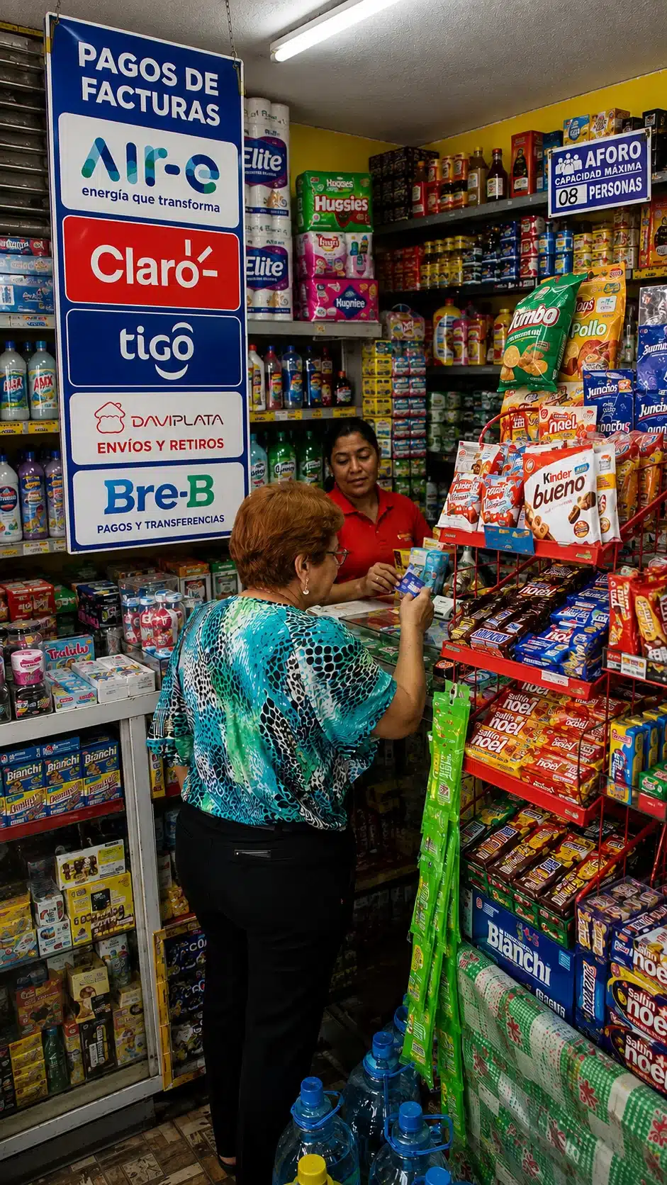Negocio en Santa Marta ofrece recargas, pagos y servicios turísticos.
